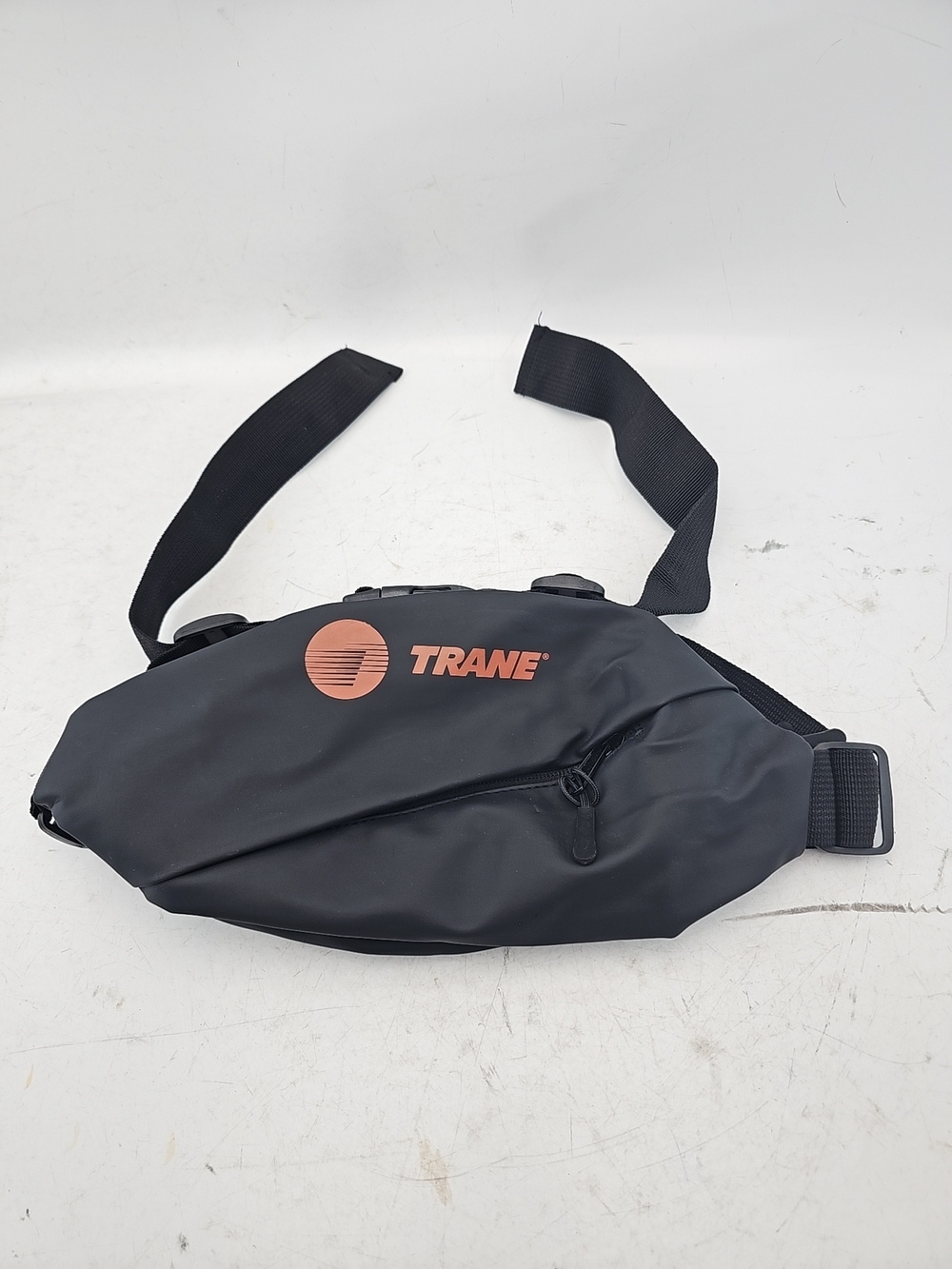 Trane Logo Black Zippered Belt Bag Fanny Pack